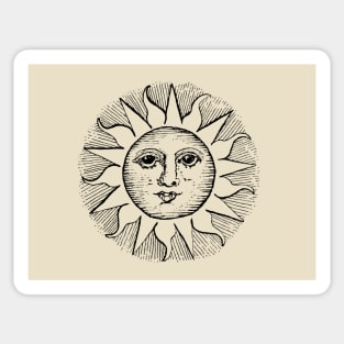 Vintage Celestial Sun Sticker